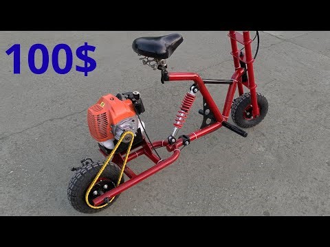 Epic $100 DIY Freak Bike – Custom Gas-Powered Scooter Build from Scratch!