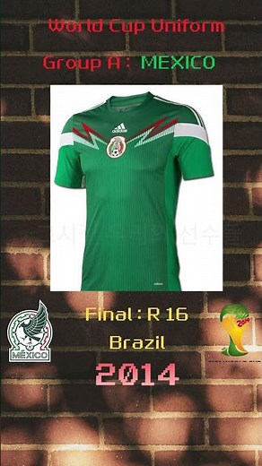 ⚽🔥Mexico 🇲🇽 National Team Kit Evolution (2026 World Cup A Group) #football #worldcup #mexico