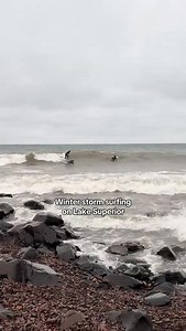 9.1K reactions · 634 comments | Winter storm surfing on Lake Superior.  Ever wondered what Duluthians do during a winter storm? Now you know! 略 #WinterStorm #DuluthMN #LakeSuperior #Surf #Winter #GreatLakes #Minnesota | Odyssey Resorts | Facebook