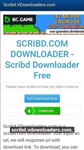 ¿Quieres descargar documentos de Scribd sin costo? 📄 #Vdownloaders #DescargarGratis #Scribd