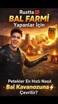 Honey Farm in Rust 🍯 How to Quickly Turn Honeycombs into Honey Jars? | The Fast Method! #rust #sh...