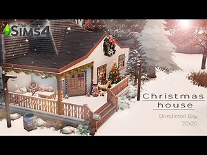 🎄Cozy Christmas Cabin | The Sims 4 Relaxing Speed Build (ASMR)