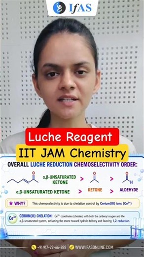 Luche Reagent | Organic Chemistry | IIT JAM Chemistry | IFAS