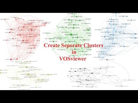 Create Separate Clusters in VOSviewer