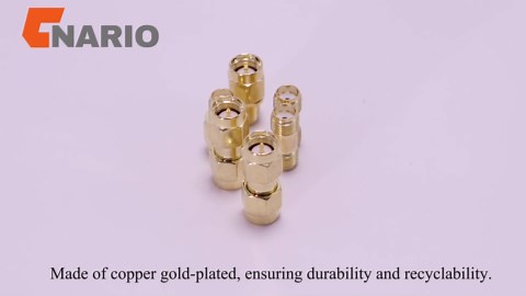 CNARIO SMA Connector Kit 6PCS, SMA Adapter Kit Female/Male to Female/Male Coaxial Cable Connector for Antennas, Wireless LAN Devices, Radio, WiFi