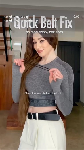 THE BELT PROBLEM NO ONE TALKS ABOUT (3-SECOND FIX!) #fashionshorts #stylehacks