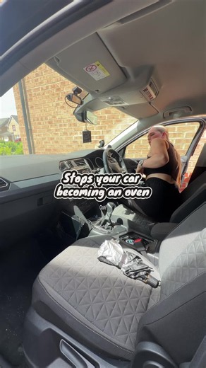 This umbrella style windscreen sun shade takes seconds to put up and helps keep your car much cooler on hot days.#carsunshade #summerdriving #caraccessories #tiktokmademebuyit #summersale
