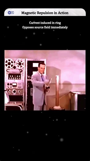 Induction Creates Instant Magnetic Repulsion
