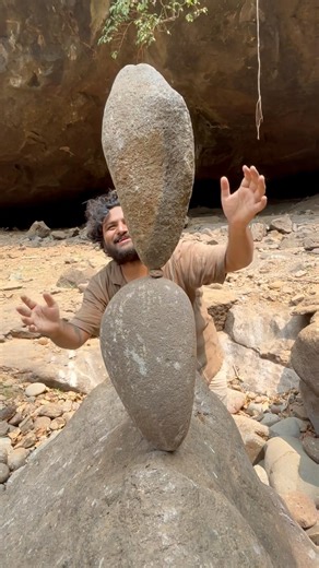 Balance Is In His DNA | Mind-Blowing Rock Balancing Art #rockbalancing #balance