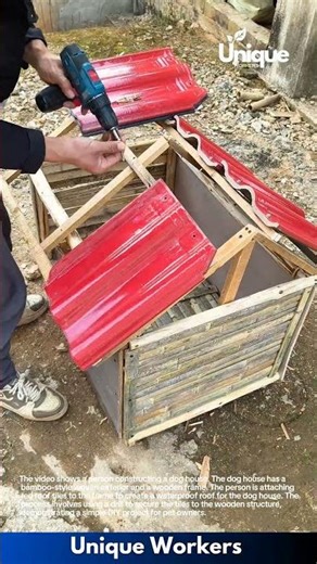 DIY Dog House Construction: Building a Tiled Roof Dog House