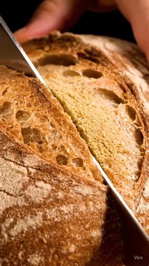 Cutting a Crumbly Bread Loaf | AI Satisfying ASMR 🍞✨