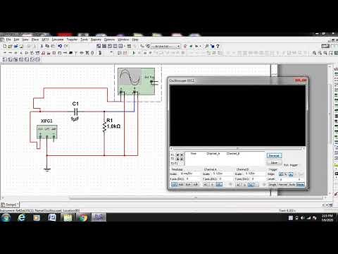 HIGH PASS R-C CIRCUIT - SQUARE WAVE INPUT - MULTISIM