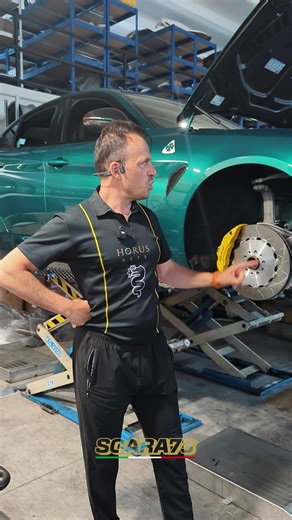 This Alfa Romeo Giulia Quadrifoglio just got a serious stopping power boost: 🔴 375 mm front brakes 🔴 350 mm rear brakes 🔴 High-performance brake fluid for maximum reliability More control, more safety, more performance. Because true power needs the right brakes. 🏁 #GiuliaQV #AlfaRomeo #BrakeUpgrade #PerformanceCars #SCARA73