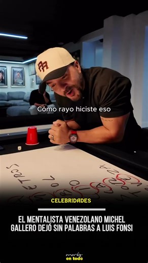 😱✨ Increíble pero real. El mentalista venezolano Michel Gallero sorprendió a Luis Fonsi al lograr formar el nombre de su nueva canción usando palabras elegidas totalmente al azar por el propio cantante. El momento dejó a Fonsi sin explicación y a todos con la boca abierta 🤯 🎥 Mira el video completo y prepárate para sorprenderte.