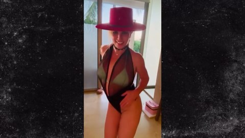 Britney Spears Dances in Sheer Bodysuit