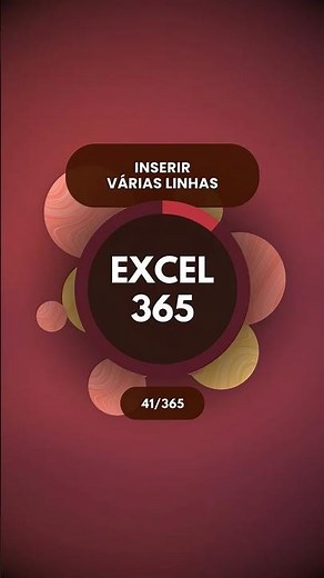 Como eu insiro VÁRIAS LINHAS de uma vez no Excel! (Atalho Secreto) 🚀 #exceltips