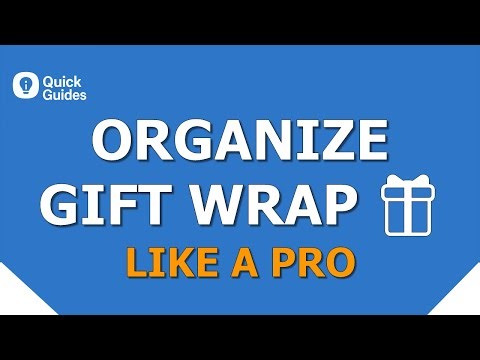 How to Organize a Gift Wrapping Station at Home Easy & Fast Setup