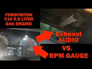 Exhaust Start-Up & Rev - Gas Bluebird Bus