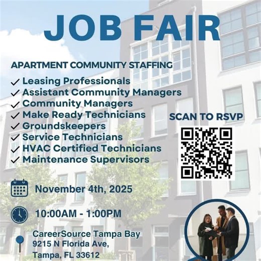 🎯It's a Big Week for Job Seekers in Tampa Bay! 🎯 There are a number of hiring events this week offering opportunities to connect directly with employers and recruiters!🔹 In-House Recruitment… | Jemelle Wilds