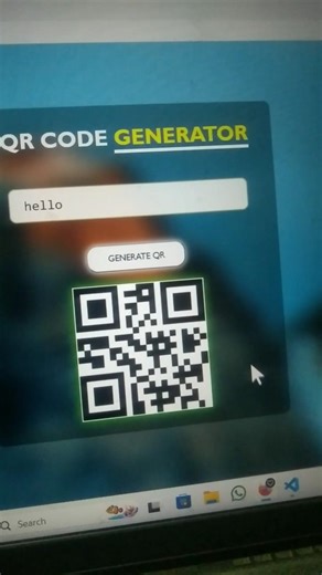 QR Code Generator Using HTML, CSS,JS.