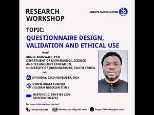 Questionnaire Design, Validation, and Ethical Use | Research Guide
