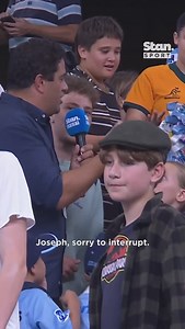 Morgs joins Joseph Suaalii in the stands following his Waratahs debut 🤩 ↳ Super Rugby Pacific. Every Match. Ad-free. Live & On Demand. #StanSportAU #SuperRugbyPacific | Stan Sport Rugby