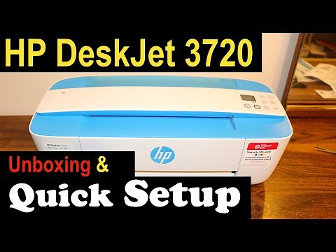 HP Deskjet 3720 SetUp, Quick Unboxing & review🖨.
