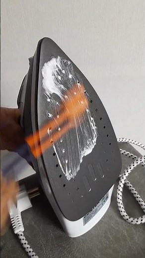 Cleaning an Iron with Toothpaste