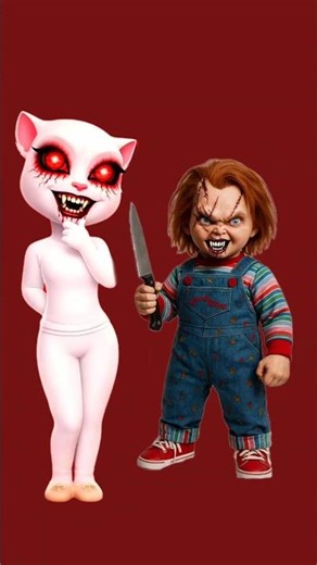 Angela v/s scary doll😱👹Talking angela 2 #subscribe #talkingtom #gaming#games #shorts#ytshorts#horror