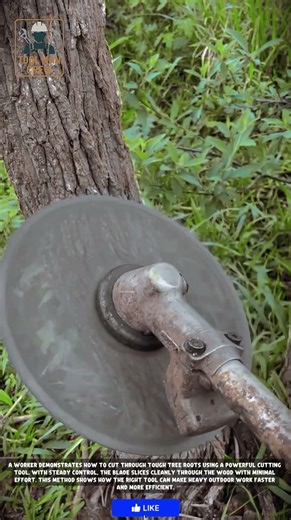 Stop Struggling with Thick Roots! Use This Efficient Cutting Method