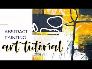 Abstract Painting Tutorial #artjournal #yellowart #arttutorial #abstractpainting #braveart