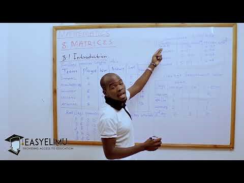 Matrices - Form 3 Mathematics EasyElimu