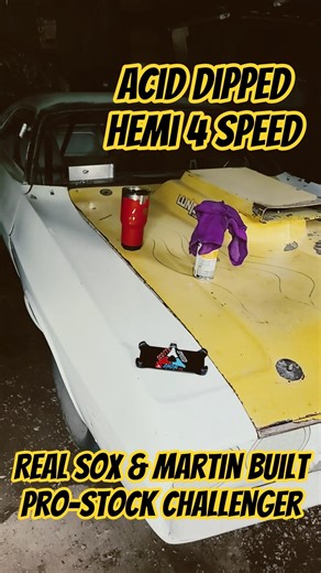 Acid dipped, body in white, HEMI 4 speed, Pro-Stock Dodge Challenger built by Sox & Martin anyone?