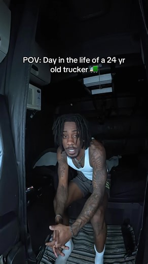 POV: Day in the life of a 24 yr old trucker🚛 #trucker #truckdriver #truckerlife #dayinthelife