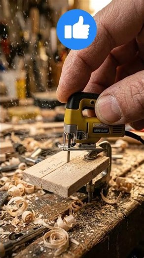 Mini Compact Jigsaw 🔧 | Tiny Saw, Powerful Cuts! #diytools #tools #satisfying