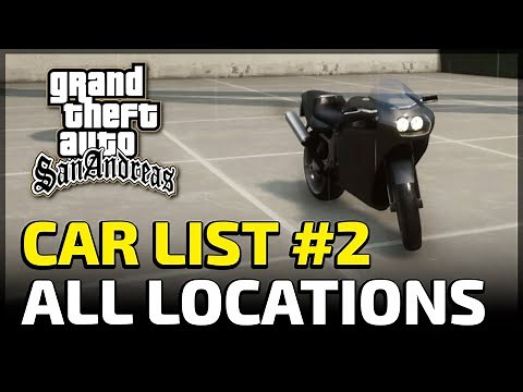 Car List #2 - All Import / Export Car Locations (GTA San Andreas Definitive Edition)