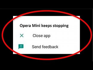 How To Fix Opera Mini Keeps Stopping Error Android & Ios || Fix Opera Mini Not Open Problem