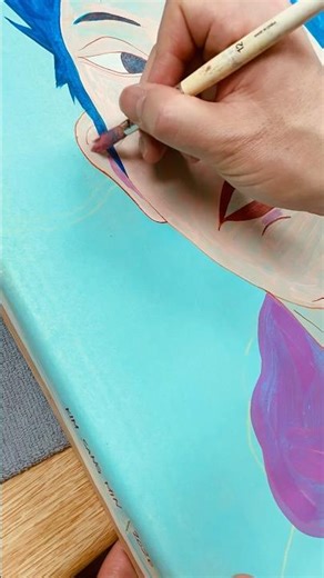 종이에 아크릴 물감 그림 그리기 마음대로 #drawing #미술 #art #창의미술 #artist