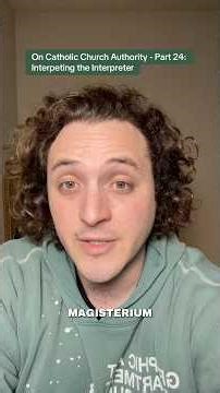 Catholics: interpreting the interpreter is still interpretation