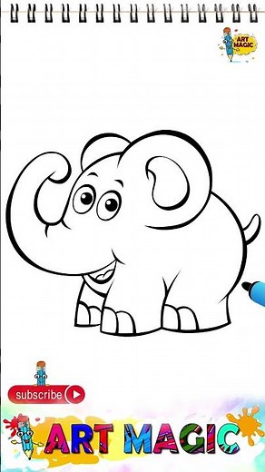 🐘 Wie zeichnet man den blauen Elefanten aus „Die Sendung mit der Maus“ | Einfaches Tutorial 🎨