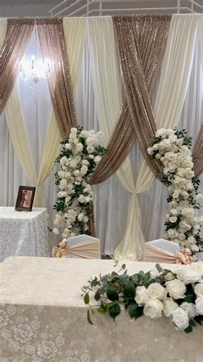 15 reactions · 4 comments | 50th Wedding Anniversary Ivory/ Champagne tones..✨ "May you always be warmed by each other's smile, Always take time to walk and talk awhile, Always know deep down you're each other's best friend, And enjoy the kind of love that grows and knows no end. Wishing you an 'always' kind of love!"  #wedding #backdrop #elgintx #bodas #balloongarland #weddinganniversary #50thanniversary #goldwedding #SmithvilleTx | Decoraciones Gaona | Facebook