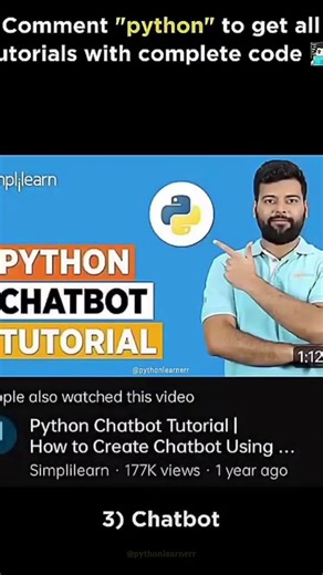 python projects 📈 save it and share it.. 🚀 #job #python #ai #machinelearning #codinglife