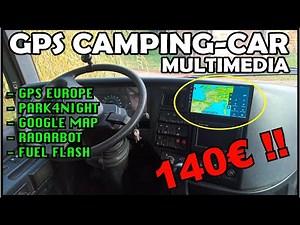EP-59 Un GPS EUROPE Multimédia de 25 cm pour Camping-car et Poids Lourd a moins de 140€ !!!
