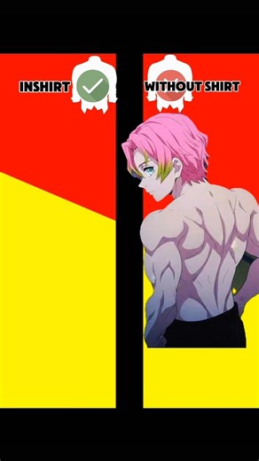 Anime Characters: In Shirt vs Out Shirt 😱🔥#anime #shorts #viral