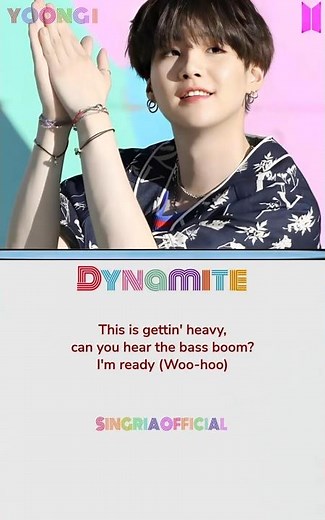 BTS-"Dyamite Song" Lyrics [Verse 2: V][Pre-Chorus: SUGA,RM]#dynamite #bts #songlyrics 17.july.26