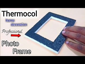 Thermocol craft l Photo frame design l how to make Thermocol Photo Frame wall decoration