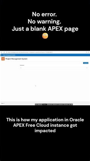 Oracle APEX Blank Page Issue Explained (CORS Error) #orclapex #oracleapex