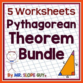 Pythagorean Theorem Worksheets Bundle Engaging Geometry Activities for Students