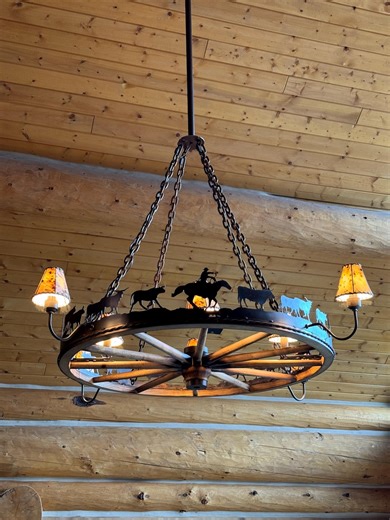 Authentic Wagon Wheel Chandelier: Handmade Rustic Western Lighting Cowboy Cattle Drive Chandelier. Unique Large Statement Lighting - Etsy