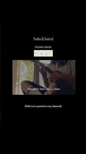 Sofia by Clairo , Easy Ukulele chords #cover #ukulelecover #chords